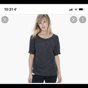 James Perse Shortsleeved Cashmere Sweater